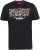 D555 EDWALTON NYCTY Camo Printed Crew Neck T-Shirt Washed Black - Majice Kratkih Rukava - Muške Majice Kratkih Rukava Veliki Brojevi 