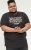 D555 EDWALTON NYCTY Camo Printed Crew Neck T-Shirt Washed Black - Majice Kratkih Rukava - Muške Majice Kratkih Rukava Veliki Brojevi 