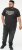 D555 EDWALTON NYCTY Camo Printed Crew Neck T-Shirt Washed Black - Majice Kratkih Rukava - Muške Majice Kratkih Rukava Veliki Brojevi 