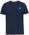 D555 SANDFORD Double Layer On Neck Ribs And Hem Waffle Textured T-Shirt Navy - Majice Kratkih Rukava - Muške Majice Kratkih Rukava Veliki Brojevi 