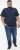 D555 SANDFORD Double Layer On Neck Ribs And Hem Waffle Textured T-Shirt Navy - Majice Kratkih Rukava - Muške Majice Kratkih Rukava Veliki Brojevi 