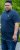 D555 SANDFORD Double Layer On Neck Ribs And Hem Waffle Textured T-Shirt Navy - Majice Kratkih Rukava - Muške Majice Kratkih Rukava Veliki Brojevi 