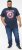 D555 ROGERS Official Captain America Printed T-Shirt Dark Navy - Majice Kratkih Rukava - Muške Majice Kratkih Rukava Veliki Brojevi 