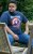 D555 ROGERS Official Captain America Printed T-Shirt Dark Navy - Majice Kratkih Rukava - Muške Majice Kratkih Rukava Veliki Brojevi 