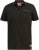 D555 RAUL AOP Jersey Polo With Jacquard Collar, Ribs And Chest Pocket Black - Polo majice - Muške Polo Majice Veliki Brojevi