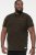D555 RAUL AOP Jersey Polo With Jacquard Collar, Ribs And Chest Pocket Black - Polo majice - Muške Polo Majice Veliki Brojevi