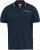 D555 OAKLEY AOP Jersey Polo With Jacquard Collar, Ribs And Chest Pocket Navy - Polo majice - Muške Polo Majice Veliki Brojevi