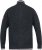 D555 ABERDARE Knitted Zip Through Sweater With Bonded Check Lining Charcoal Marl - Puloveri & dukserice - Muške Puloveri & dukserice veliki brojevi