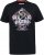 D555 MALCOM Snake And Roses Printed Crew Neck T-Shirt Black - Majice Kratkih Rukava - Muške Majice Kratkih Rukava Veliki Brojevi 