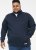 D555 SWANN Quarter Neck Sweatshirt With Quilted Top Panel Navy - Puloveri & dukserice - Muške Puloveri & dukserice veliki brojevi