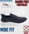 D555 Blyth 2 Kingsize Hands Free Shoes With Knitted Top Navy - Muške cipele 40-52 - 