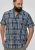 D555 Walsall Button Down Collar Short Sleeve Shirt Navy Shirt - Košulje - Muške Košulje Veliki Brojevi