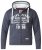 D555 Vadal Full Zip Hoodie Charcoal - Puloveri & dukserice - Muške Puloveri & dukserice veliki brojevi