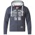 D555 Vadal Full Zip Hoodie Charcoal - Puloveri & dukserice - Muške Puloveri & dukserice veliki brojevi