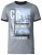 D555 Howie Fine Stripe T-shirt Grey - Majice Kratkih Rukava - Muške Majice Kratkih Rukava Veliki Brojevi 