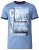 D555 Howie Fine Stripe T-shirt Blue - Majice Kratkih Rukava - Muške Majice Kratkih Rukava Veliki Brojevi 