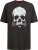 D555 Hucknall Skull Monochrome Printed Crew Neck T-shirt Washed Black - Majice Kratkih Rukava - Muške Majice Kratkih Rukava Veliki Brojevi 
