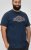 D555 Cheltenham Record With Reflection Printed T-shirt French Navy - Majice Kratkih Rukava - Muške Majice Kratkih Rukava Veliki Brojevi 
