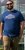 D555 Cheltenham Record With Reflection Printed T-shirt French Navy - Majice Kratkih Rukava - Muške Majice Kratkih Rukava Veliki Brojevi 