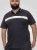 D555 Hinckley Stretch Polo With Contrast Tipping Collar Navy - Polo majice - Muške Polo Majice Veliki Brojevi
