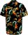 D555 Selby Hawaiian AOP Short Sleeve Revere Collar Shirt Black - Košulje - Muške Košulje Veliki Brojevi