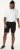 D555 Wigan 2 Elasticated Waist Fleece Cargo Shorts Black - Sportske hlače & kratke - Muške Trenirke Veliki Brojevi