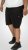 D555 Wigan 2 Elasticated Waist Fleece Cargo Shorts Black - Sportske hlače & kratke - Muške Trenirke Veliki Brojevi