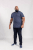 D555 Grant Polo Shirt Denim Blue - Polo majice - Muške Polo Majice Veliki Brojevi