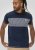 D555 Swansea Cut And Sew Crew Neck T-Shirt Navy - Majice Kratkih Rukava - Muške Majice Kratkih Rukava Veliki Brojevi 