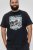 D555 Knowle Detroit Motor Bike Printed Crew Neck T-Shirt Navy - Majice Kratkih Rukava - Muške Majice Kratkih Rukava Veliki Brojevi 