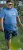 D555 Cardiff Surfer And Waves Printed Crew Neck T-shirt Denim Marl - Majice Kratkih Rukava - Muške Majice Kratkih Rukava Veliki Brojevi 