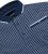 D555 Coventry AOP Polo Shirt Jacquard Collar & Ribbed Cuffs Navy - Polo majice - Muške Polo Majice Veliki Brojevi