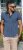 D555 Coventry AOP Polo Shirt Jacquard Collar & Ribbed Cuffs Navy - Polo majice - Muške Polo Majice Veliki Brojevi