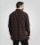 D555 Horsham Long Sleeve Shirt with Chest Pocket Burgundy/Black Check - Košulje - Muške Košulje Veliki Brojevi