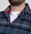D555 Shrewsbury Long Sleeve with Chest Pocket Blue/Navy Check TALL SIZES - MUŠKA ODJEĆA MT-6XLT - Odjeća za Visoke Muškarce
