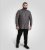 D555 Wakefield Long Sleeve AOP Guitar Printed Shirt Grey - Košulje - Muške Košulje Veliki Brojevi