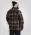 D555 Aldershot Long Sleeve Heavy Shacket Overshirt Tan/Navy Check - Košulje - Muške Košulje Veliki Brojevi