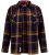 D555 Aldershot Long Sleeve Heavy Shacket Overshirt Tan/Navy Check - Košulje - Muške Košulje Veliki Brojevi
