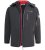 D555 Fretwell Padded Softshell Jacket with Detachable Hood Black - Jakne - Muške Jakne Veliki Brojevi