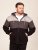 D555 Fitzgerald Zip Through Hoody With Cut & Sew Panels Crna - Puloveri & dukserice - Muške Puloveri & dukserice veliki brojevi