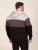 D555 Fitzgerald Zip Through Hoody With Cut & Sew Panels Crna - Puloveri & dukserice - Muške Puloveri & dukserice veliki brojevi