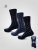 D555 Harold 3 Extra Wide Comfort Fit Socks 3-pack Navy/Denim - Donje rublje & kupaće hlače - muške donje rublje veliki brojevi