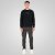 Double Outfitters MTOP-1151 Dukserica Crna - Puloveri & dukserice - Muške Puloveri & dukserice veliki brojevi