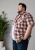 Kam Jeans 6368 Checked Short Sleeve Shirt Red - Košulje - Muške Košulje Veliki Brojevi