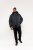 D555 Lonsdale Parka Style Jacket With Embroidery Patch On Sleeve Black - Jakne - Muške Jakne Veliki Brojevi