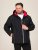 D555 Jamie Soft Shell Detachable Hood Padded Jacket Crna - Jakne - Muške Jakne Veliki Brojevi