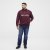 North Latitude Half Zip Majica Bordo - Puloveri & dukserice - Muške Puloveri & dukserice veliki brojevi