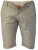 D555 PANAMA Chino Short With Side Elasticated Waist Khaki - Kratke hlače - Muške Kratke Hlače Veliki Brojevi 