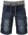 Kam Jeans Dito Denim Shorts Dark Used - Kratke hlače - Muške Kratke Hlače Veliki Brojevi 