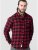 D555 Lawton LS Flannel Shirt Red - Košulje - Muške Košulje Veliki Brojevi